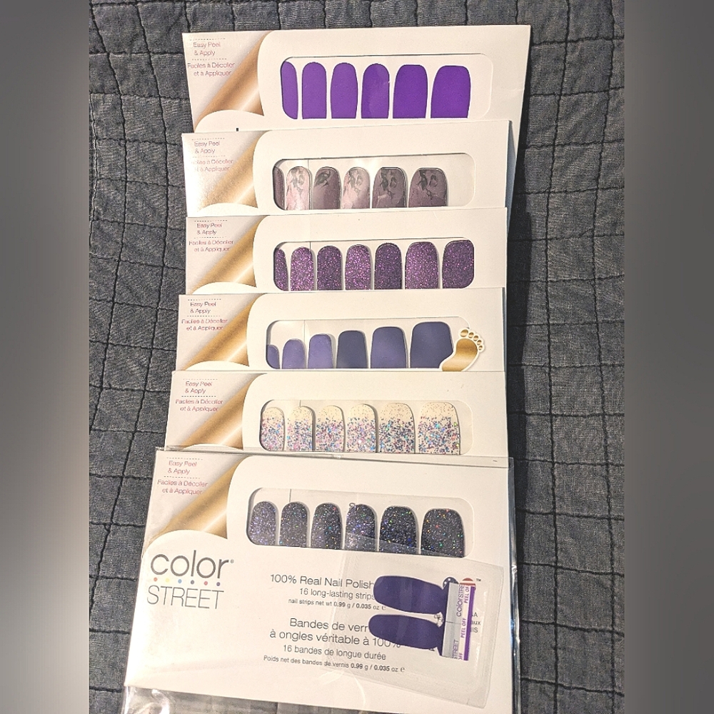 NEW! Purple Color Streets Bundle Six Set Lot Plus 2 Twosies Limited Edition